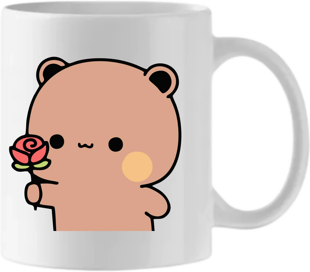Bubu Dudu Proposing Ceramic Coffee Mug (325 ml, Pack of 2)