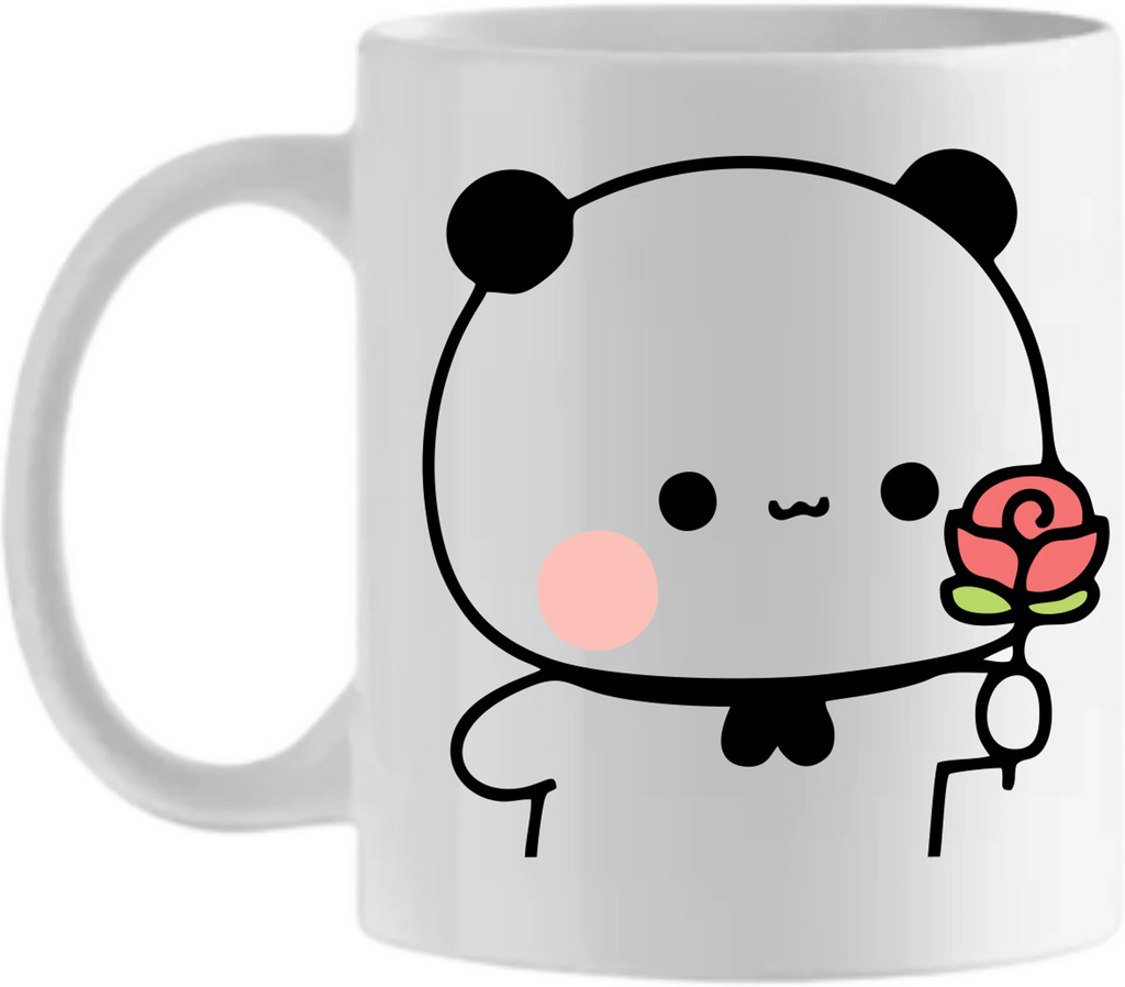Bubu Dudu Proposing Ceramic Coffee Mug (325 ml, Pack of 2)
